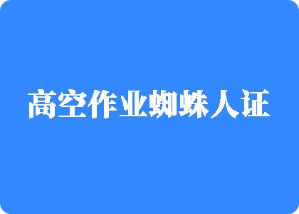 把你的鸡巴叉进来看视频高空作业蜘蛛人证